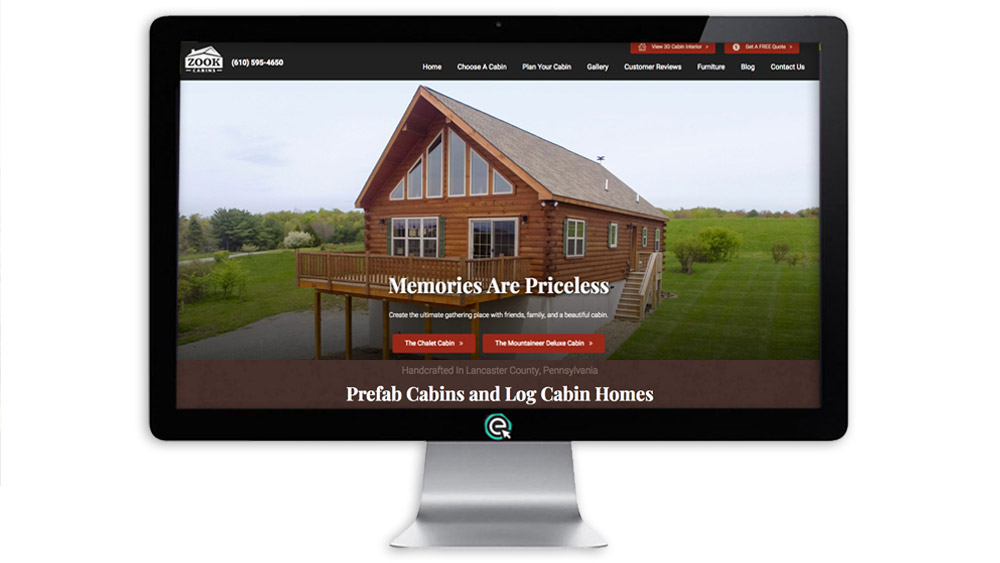 Website Design for Cabin Home Builder