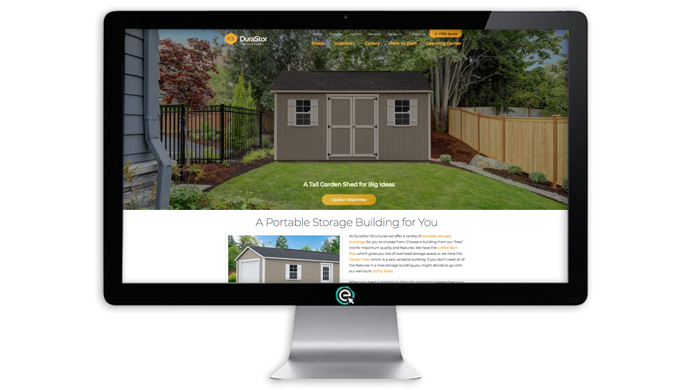 Storage Shed Website in Georgia Website for Cabin Home Builder