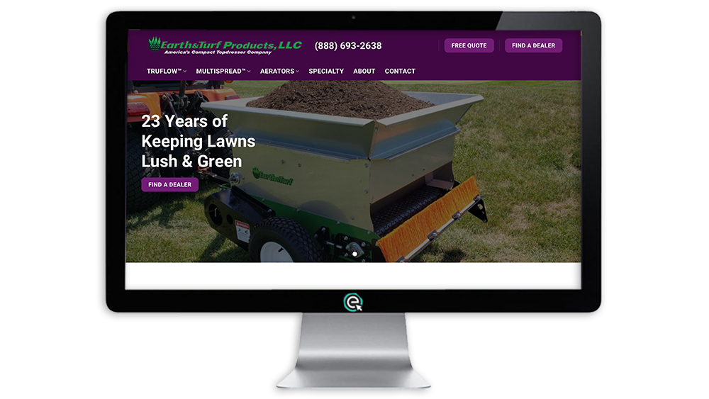 Earth and Truf Products site by EImpact Marketing