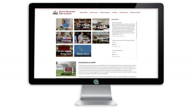 Sharon Mennonite Bible Institute Website by E-Impact Marketing