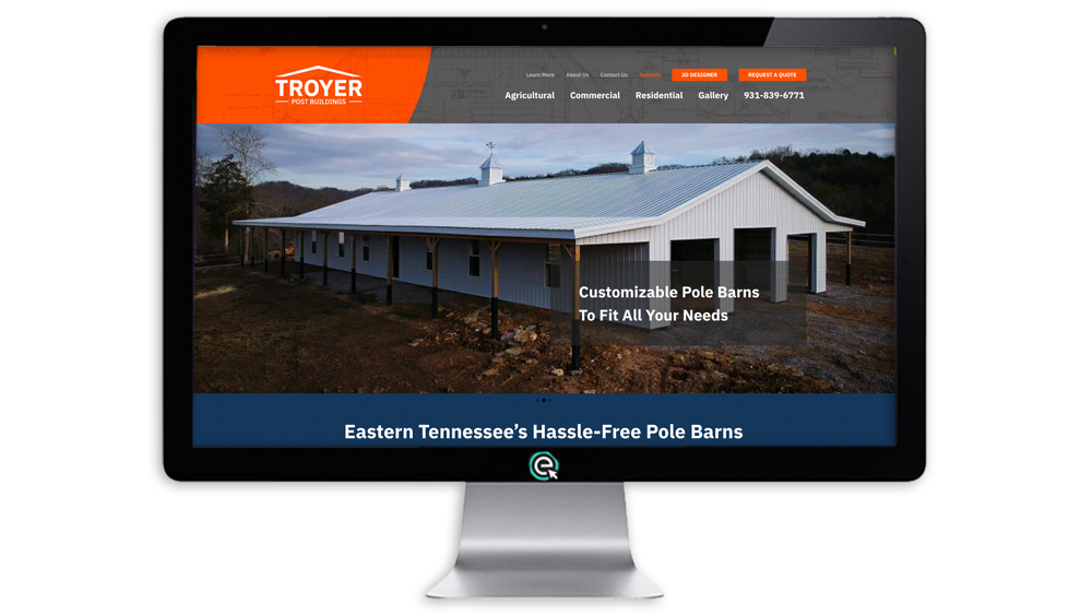 Website for Pole Barn Builder in PA