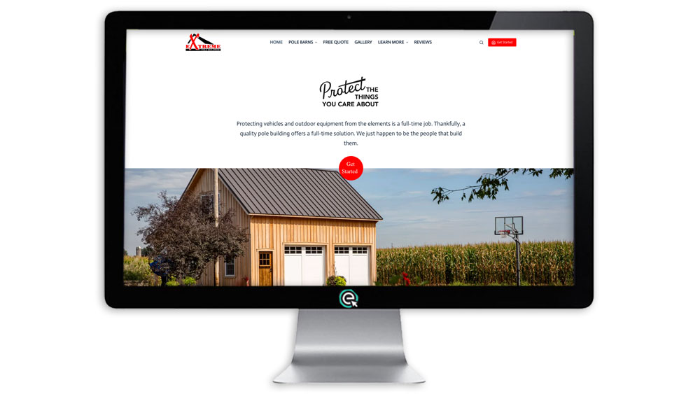 Website for Pole Barn Builder in PA